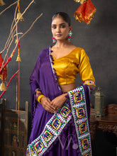 Yellow & Purple Chaniya Choli